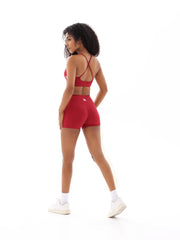 Nave Sculpt Cross-Back Set – Cherry Red