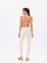 Nave Essential Open-Back Bra – White