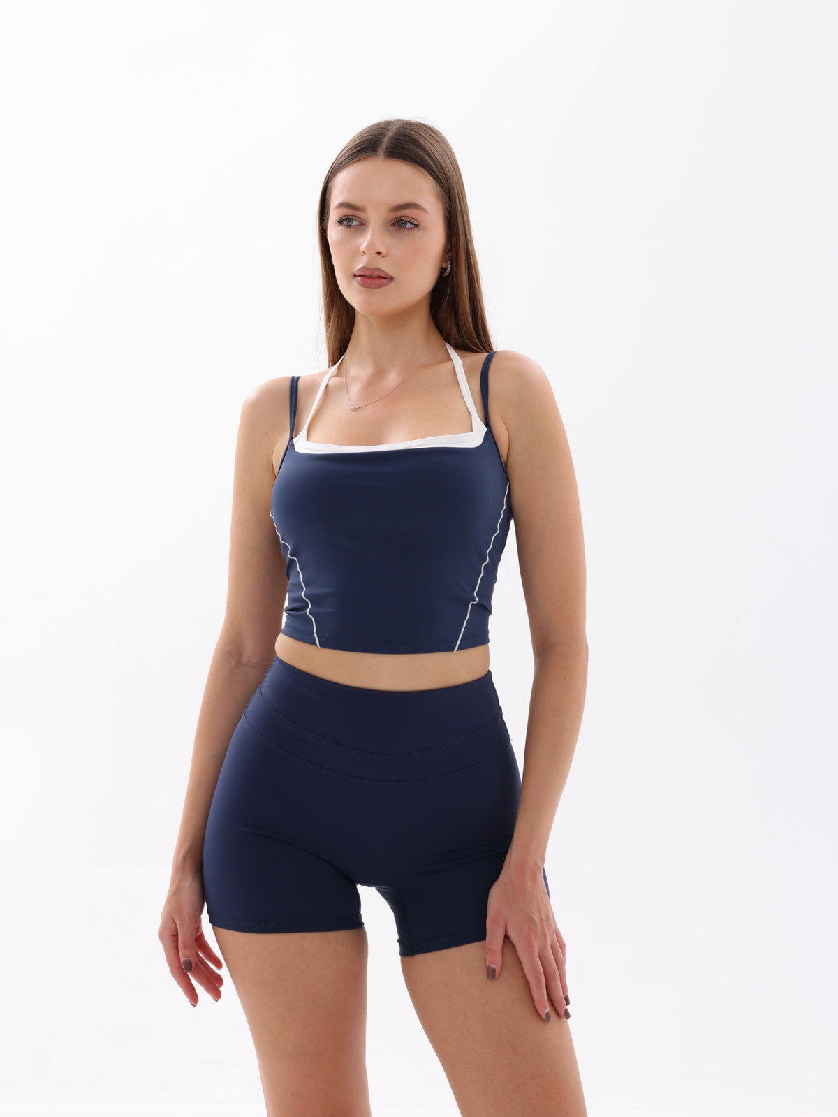 Nave Contour Sculpt Top – Badge Blue