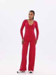 Nave Grace Long Sleeve Top – Red