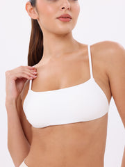 Nave Essential Open-Back Bra – White