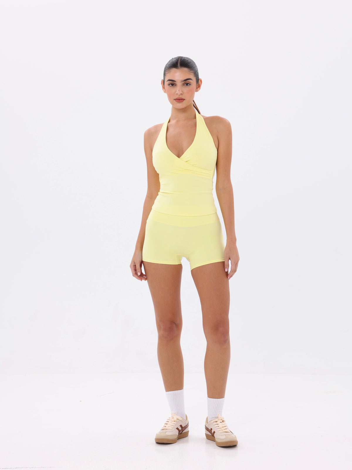 Nave Grace Halter Top – Butter Yellow
