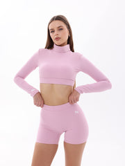Nave High-Waist Shorts – Pink
