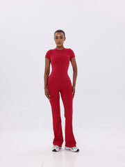 Nave Short Sleeve Active Top – Red