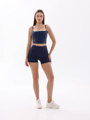 Nave Sculpt High-Rise Shorts – Navy Blue