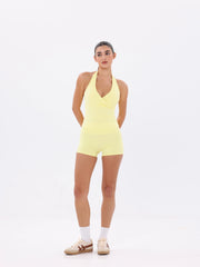 Nave Grace Halter Top – Butter Yellow
