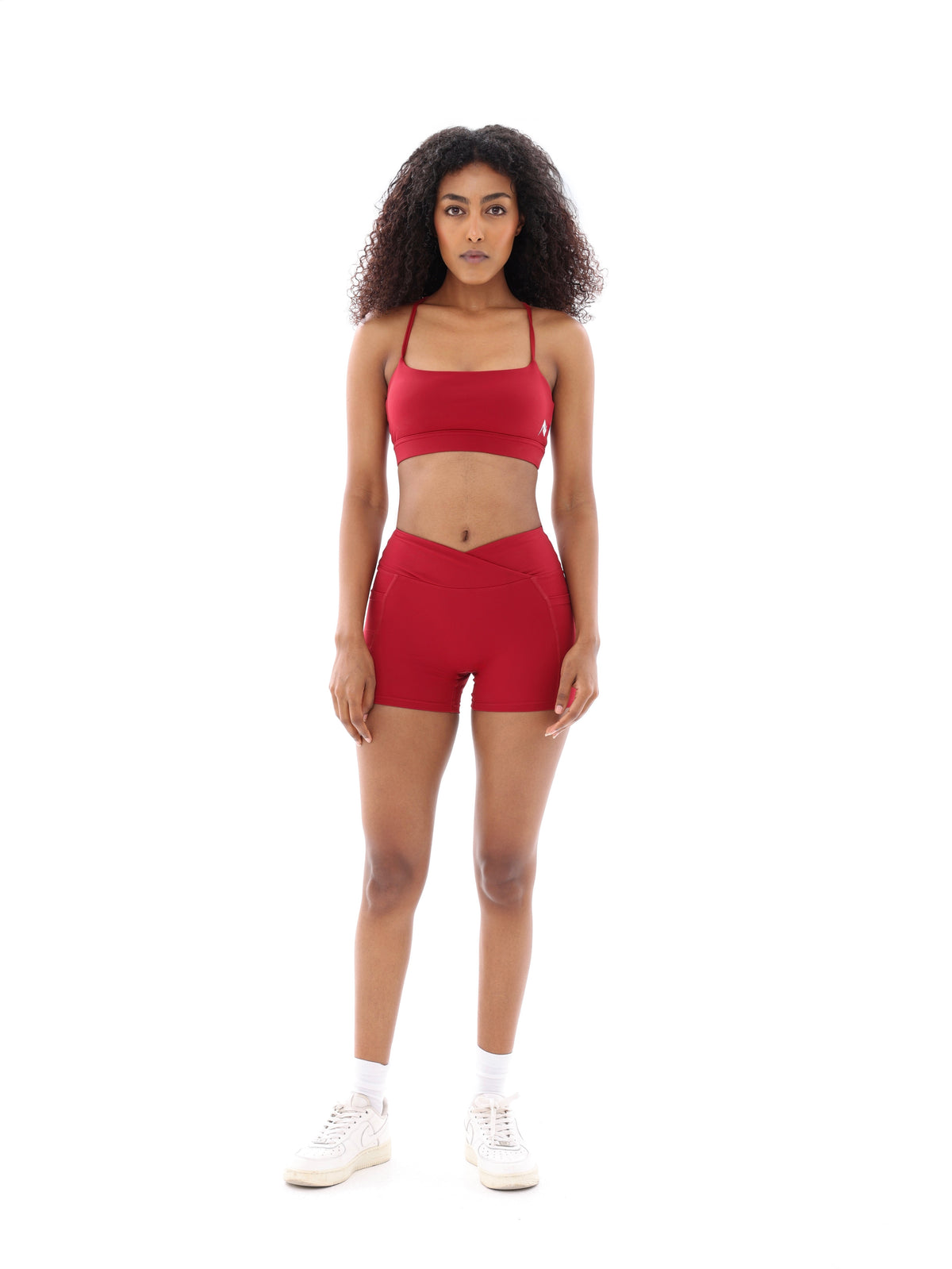 Nave Sculpt Cross-Back Set – Cherry Red