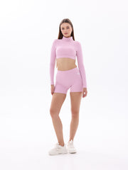 Nave High-Waist Shorts – Pink